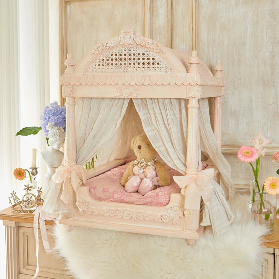 Чехол для подушки из льна во французском стиле