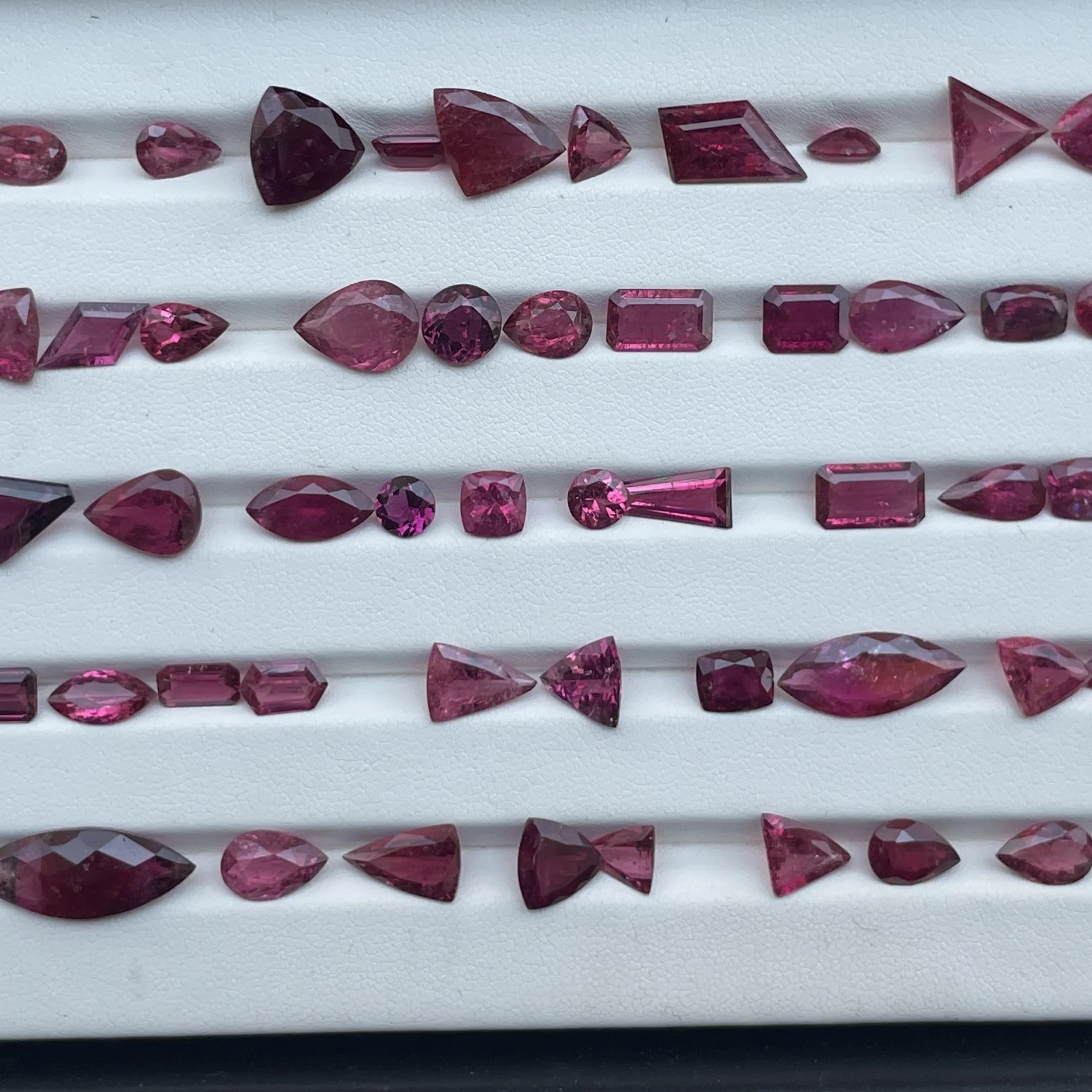 6mm 8mm 10mm Natural Rubellite Pink Tourmaline Stone Faceted Cut Calibrated Loose Gemstone Semi Precious Top Fine AAA Quality