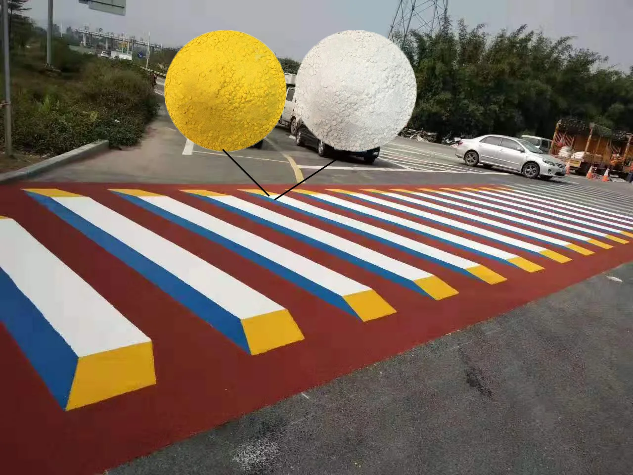 wholesale price yellow white thermoplastic luminous road marking paint