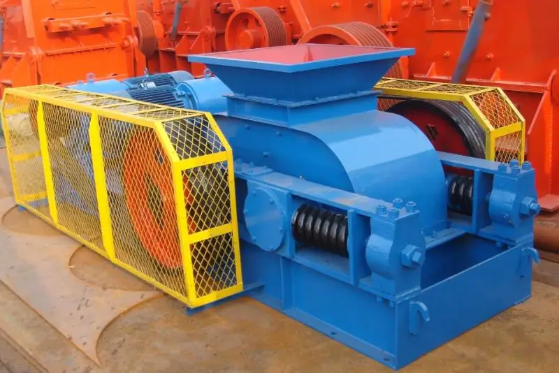 Complete Set Coarse Crushing 2PG450*500 Quarry Quartzite Clay Feldspar Roll Crusher,Aggregate Gravel Grushing Line Roll Crusher