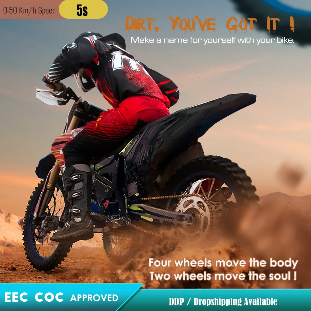 Best Low Price Big W 20000W Center Drive Long Distance Hunting Electric Motocross Bike Under 4000