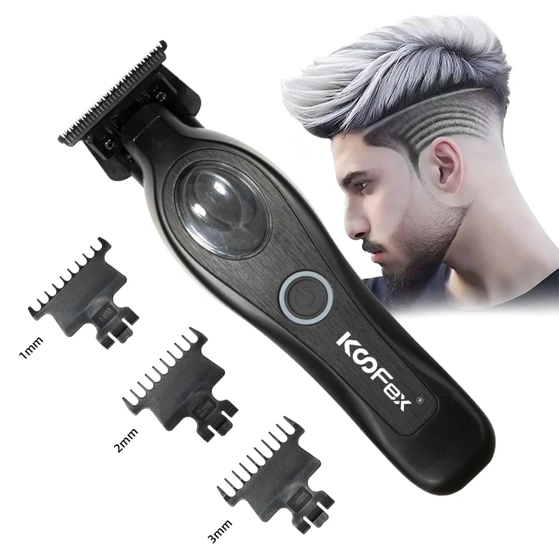 KooFex Large capacity battery 2.5h work time baber trimmer 7400 rpm High speed motor Graphite Coated Blade hair clipper trimmer