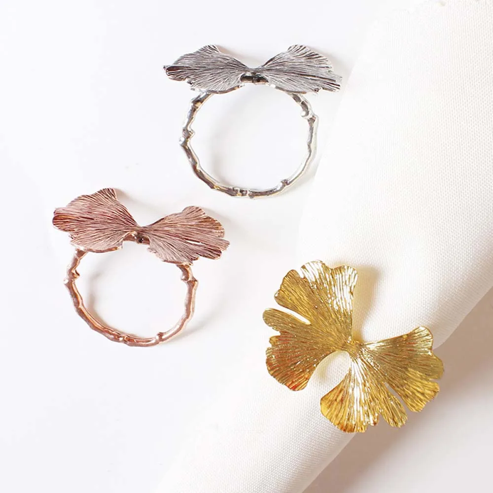 Knotted Design Napkin Ring Hot Sell Simple Holders for Christmas Metal Alloy Monogrammed Rings