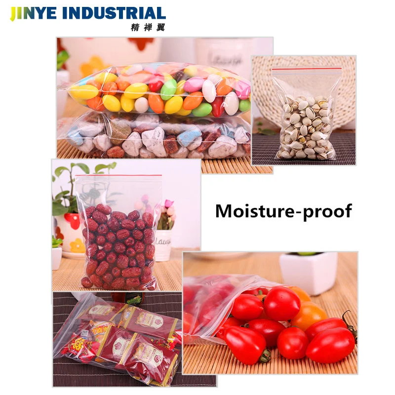 Manufacturer Food Grade LDPE Zipper Bags Resealable Food Packaging Plastic Ziplock Bag Eco Friendly Wholesale