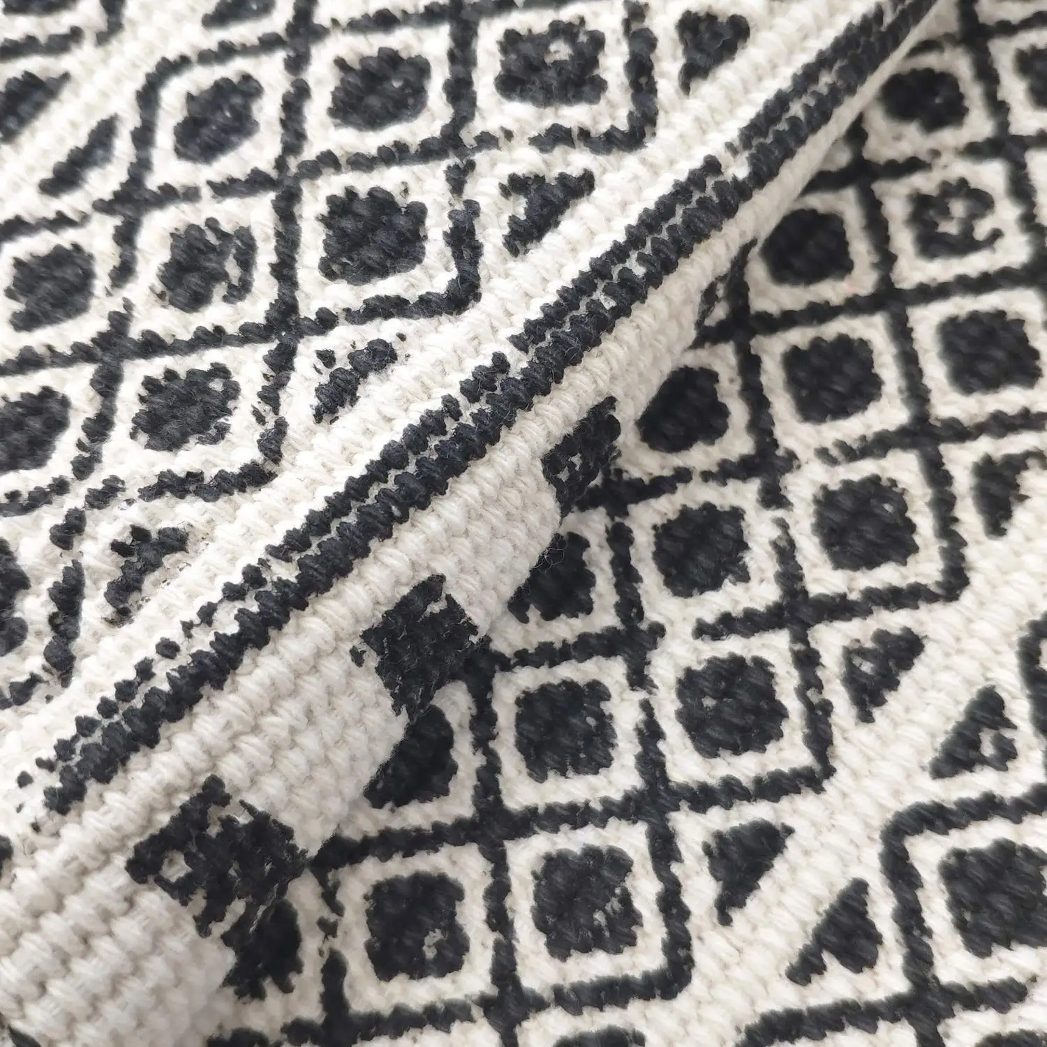 Nature4u Handmade Boho Farmhouse Printed Cotton Tassel Fringe Entryway Foyer Living Room Kitchen Handmade  Rag rug