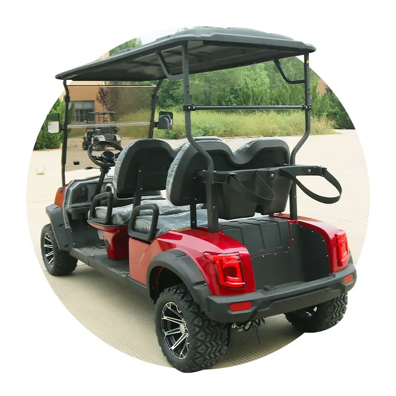Лидер продаж оптовая продажа carro de golf electrico KingHike 48V5KW двигатель переменного тока четырехколесная внедорожная тележка для гольфа Электрический 4-местный