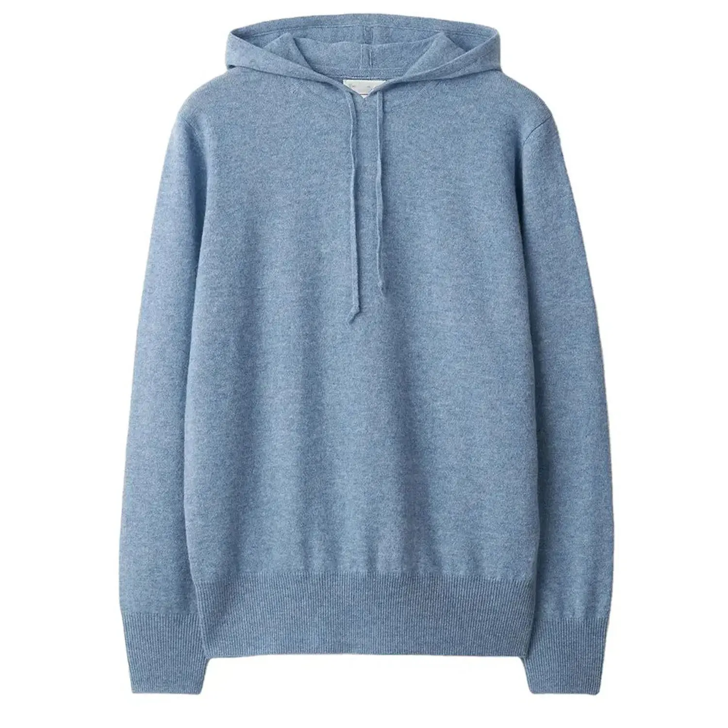 Casual and comfortable cashmere men hoodie with custom logo.