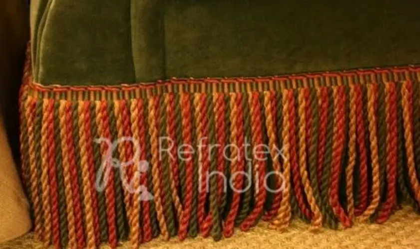 Bullion Fringe in low Cost Bulk Supplier And Manufacture By Refratex India Made in India for Best Quality And Low Price and more