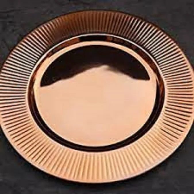 Snowflake Charger Plates Custom Colour Glass Wholesale for Wedding Plate Dish Nordic Plant Pattern