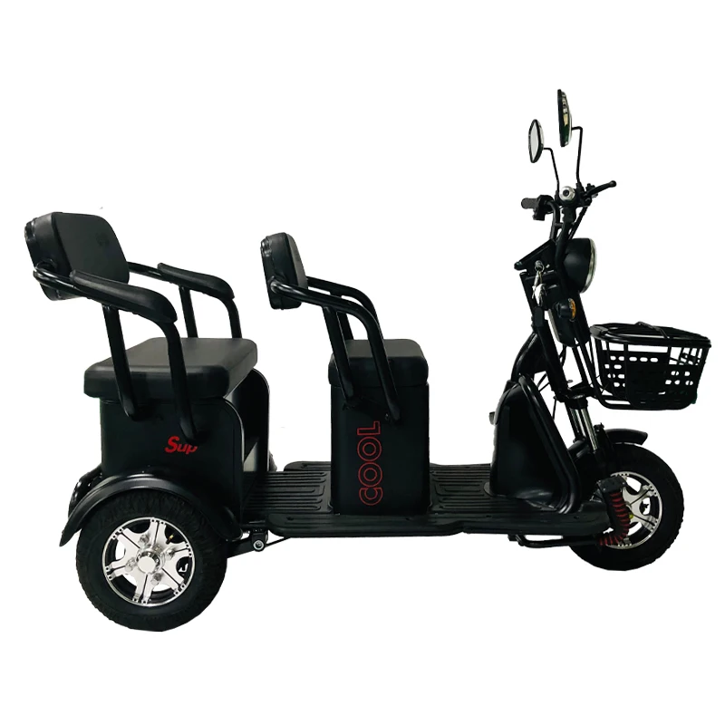 Electric tricycle rickshaw covered three wheel electric tricycles electric tricycle three wheels  Cargo Electric Adult Car Sale