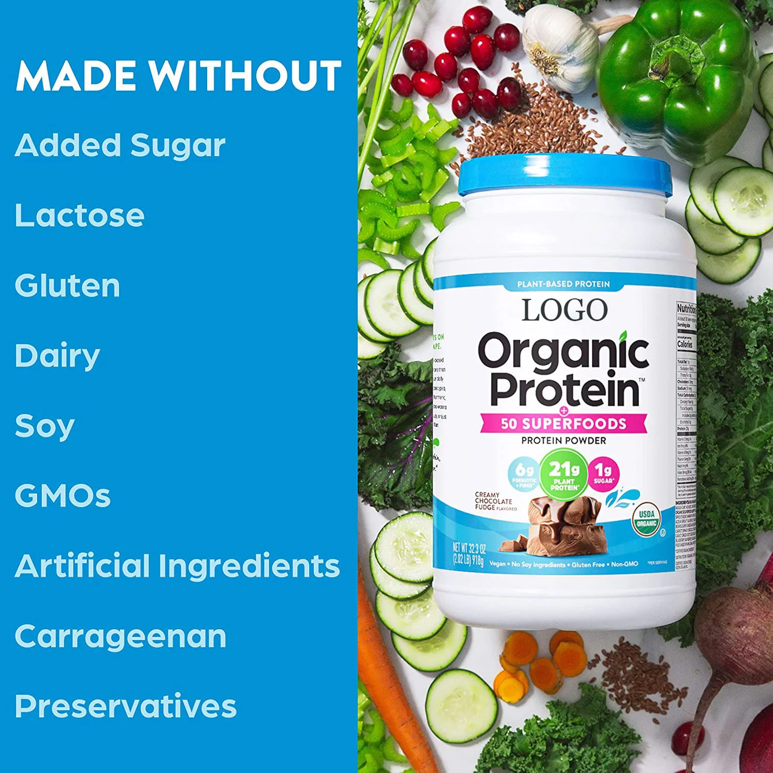 On Sale For Nutrition Supplement Shake Drink Plant Based Organic Greens Vegan Vitamins Protein Powder