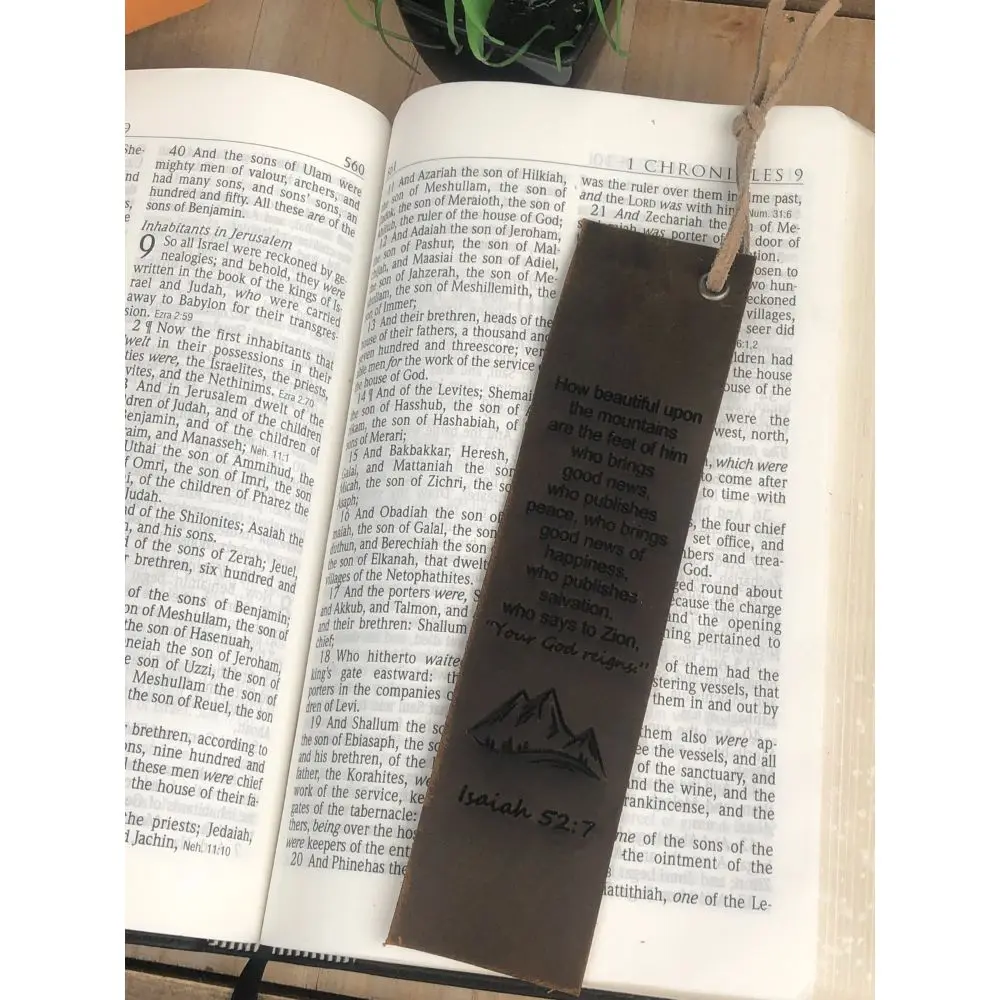 church visitor gift custom bible verses personalized PU leather bookmarks for christian