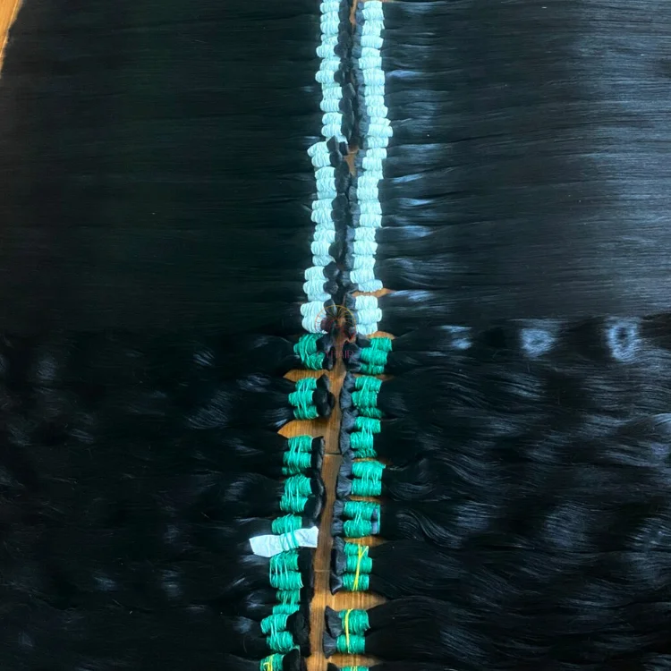 Silky Raw Indian Bulk Hair Unprocessed Virgin Indian Hair Bulk 8 To 36 Inches Wholesale Price From 1 Kilo