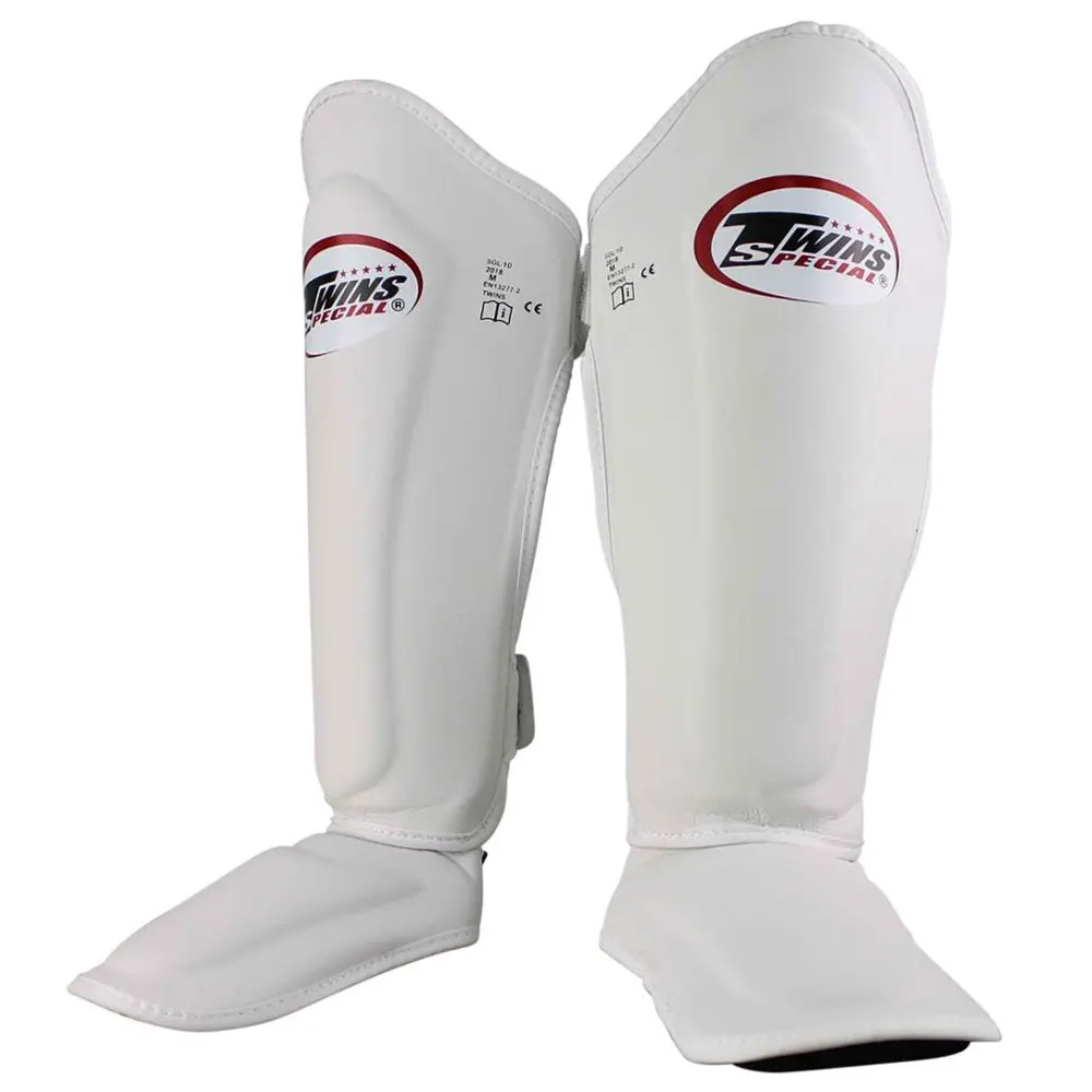 2024 New Arrival Universal Custom-Made Twin Boxing Shin Guards Genuine Leather Instep Protection for Kickboxing