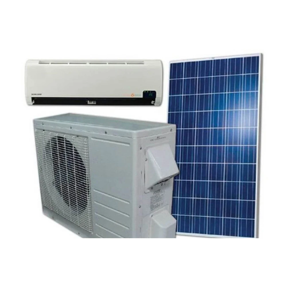 100% чистый солнечный 12000btu 18000btu DC48V автономный кондиционер с гелевой батареей