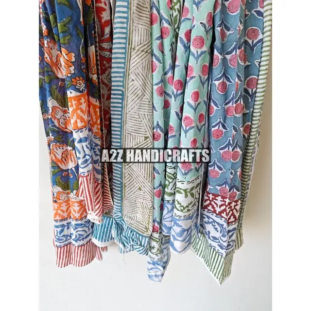 Wholesale Lot of Sarong Indian Handmade Block Print Pario Women Beach Wear Light Weight Bikini Cover up Scarf
