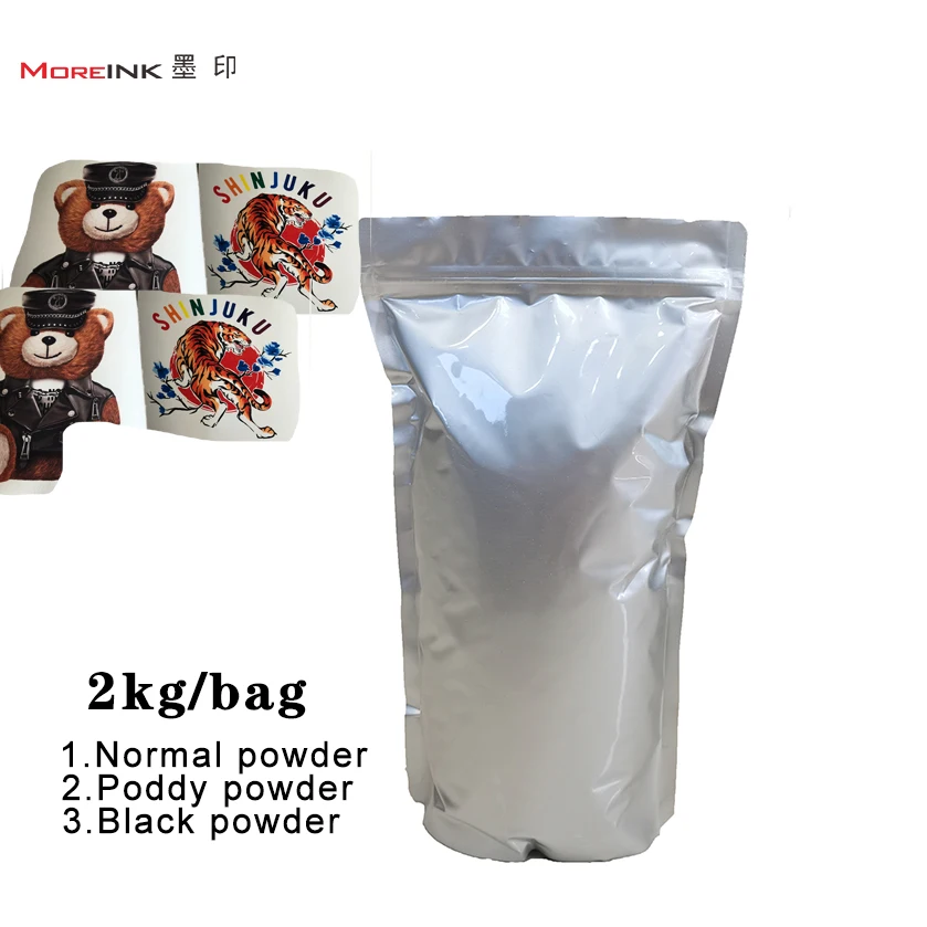 MOREINk  DTF Adhesive powder Factory Price White Hot Melt Powder 1kg dtf hotmelt powder for Dtf Heat Transfer Printing