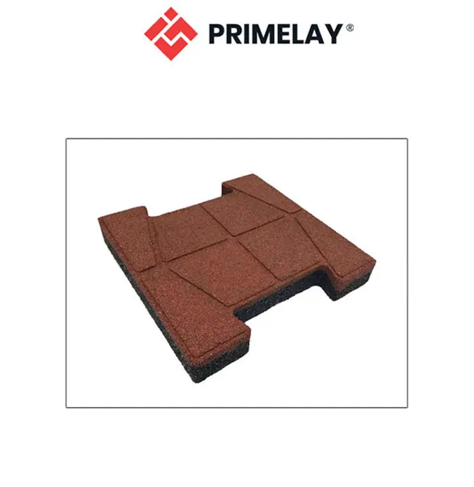 Non-Slip Longer Lifespan Rubber Flooring Accessories H-Shape Rubber Paver for Parking Garages, Driveways, Parking Decks