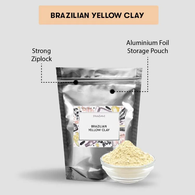 VedaOils Herbal and Natural Brazilian Yellow Clay for Acne and Blackheads Skin Face at Bulk Price