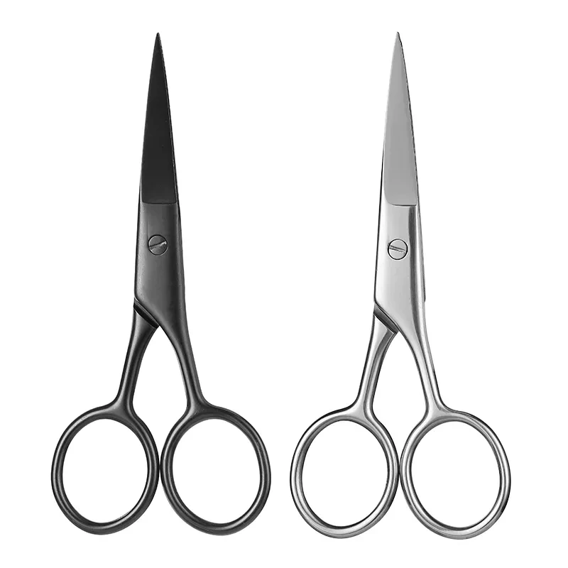 Professional 4 ' Black Silver Color Small Makeup Beard Eyebrow Cut Hair Nose Scissor