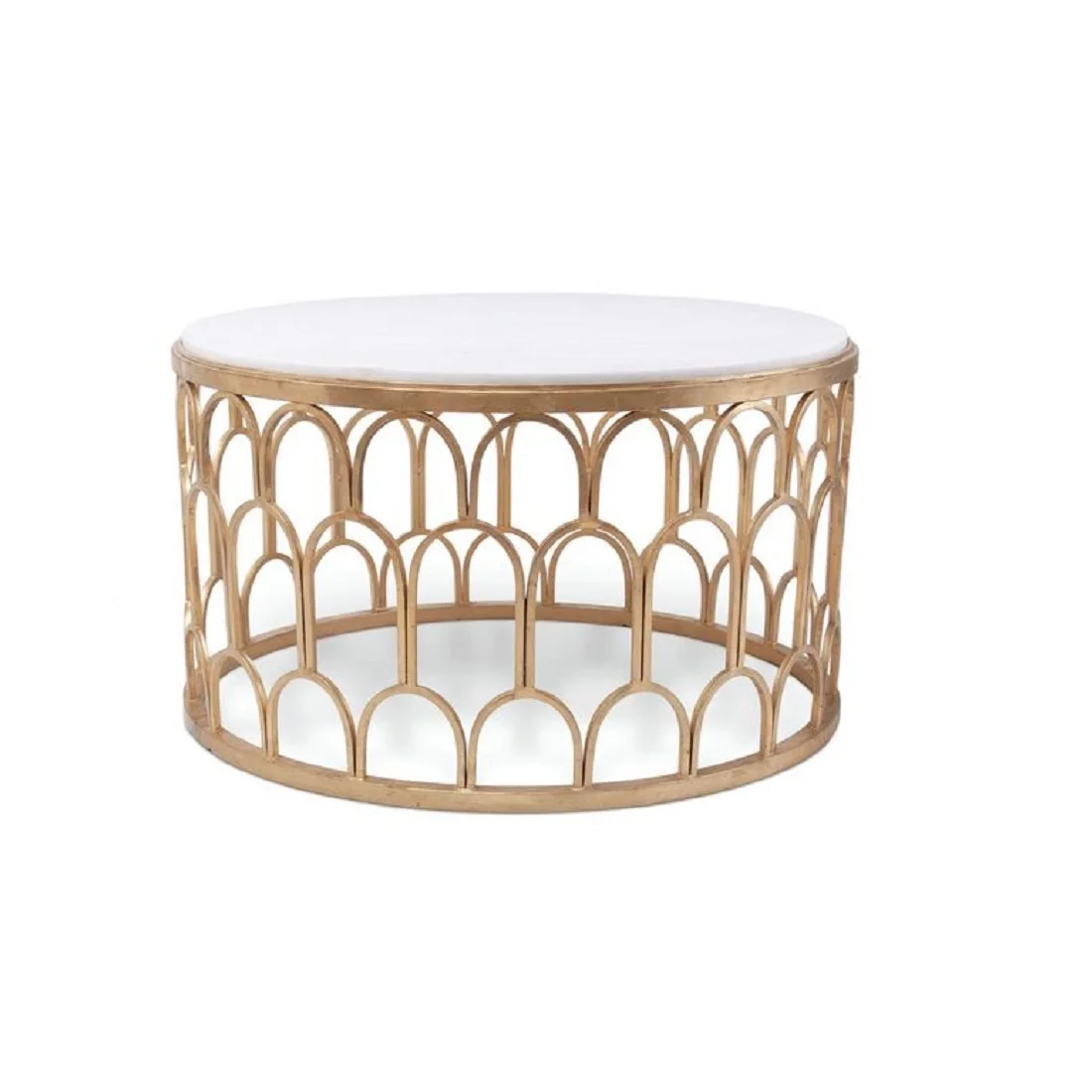 Stone Top Metal Coffee Table Tea Serving Center Table Most Popular Best Quality Round Center Table With Marble Top