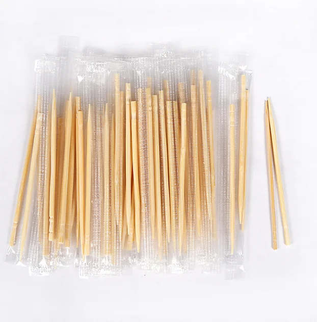 High Class Thin Wholesale Disposable Wooden Natural Cheap Custom Bulk 100% Bamboo Toothpicks