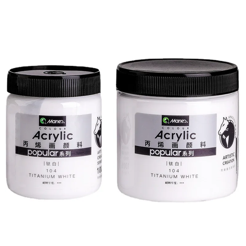 Maries Z300 Z500 300ml 500ml 50 colours artist professional acrylic colour paint for canvas shoe stone shirt wall paint