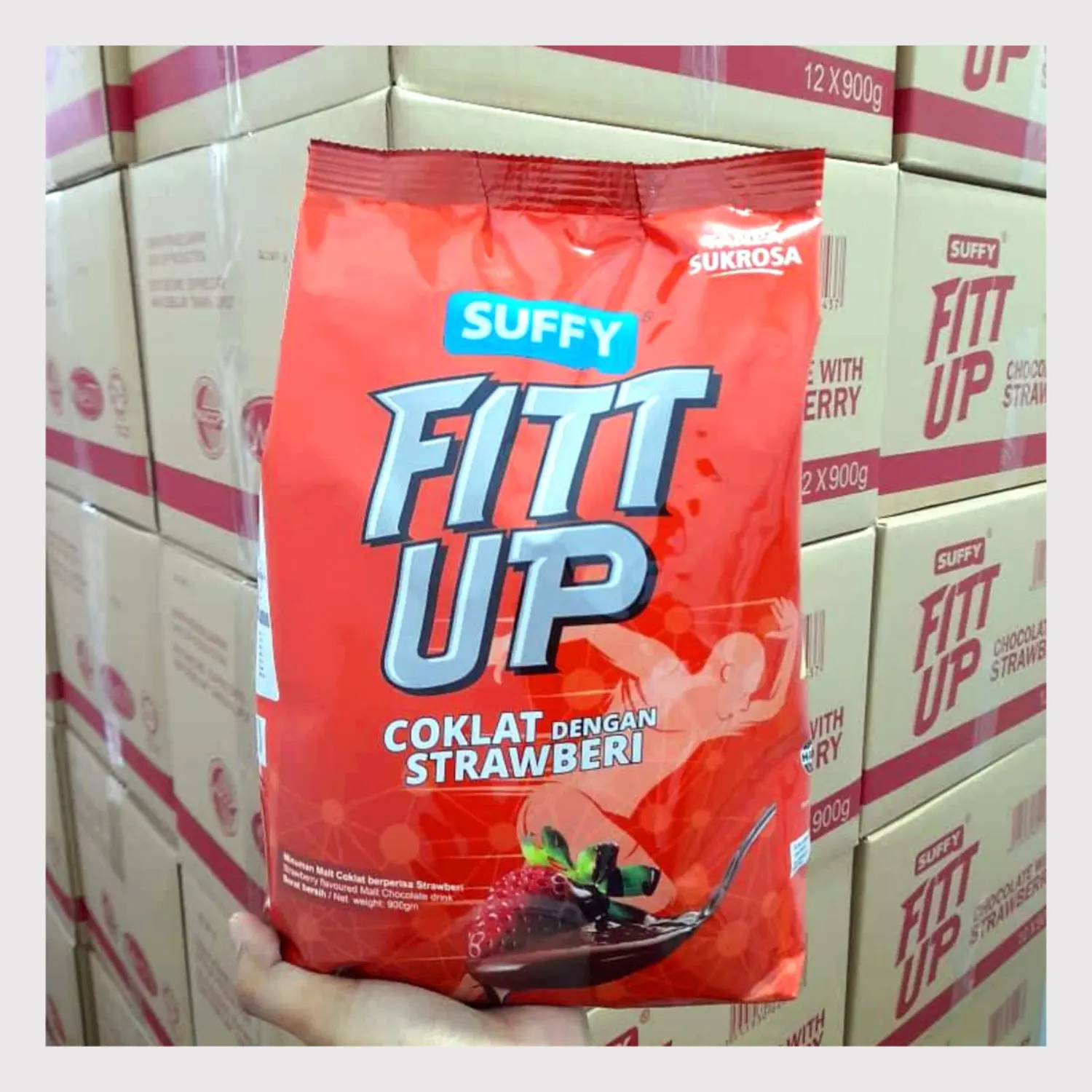 Hot Wholesale Price Taste Delicious Specially Formulated for Beverage Chocolate Malt Drink with Strawberry Flavor - Fit Up Suffy