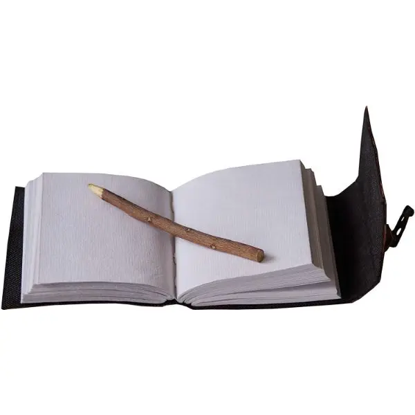 Тройной дизайн Луны винтажная бумага кожаная обложка журнал Книга теней журнал кожаный скетчбук на заказ молочный