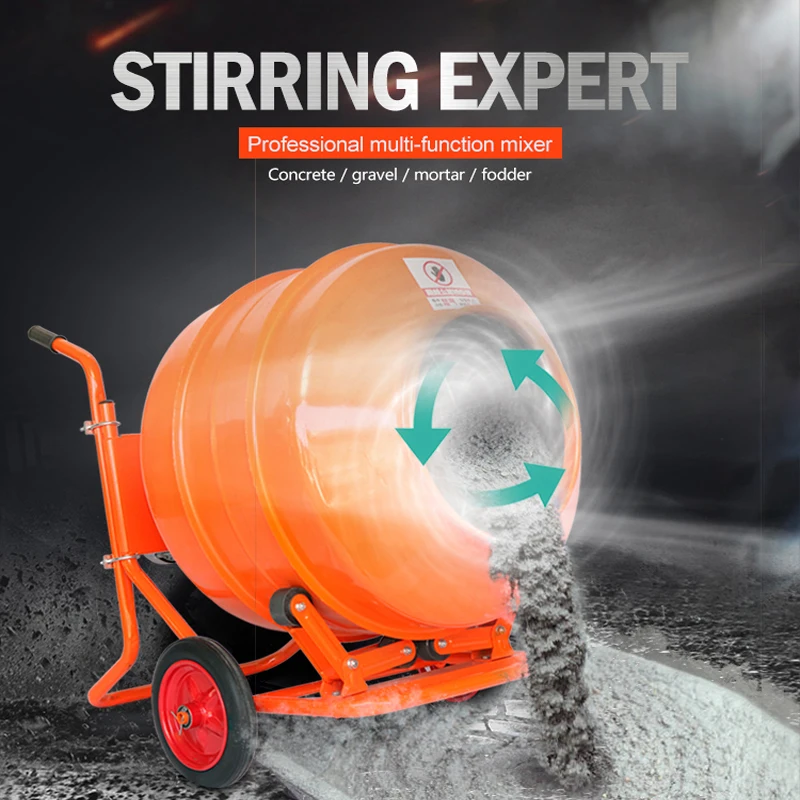 Cheap Professional Small Cement Mixer Mini Portable 350L Mobile Electric Gasoline Diesel Concrete Mixer Price