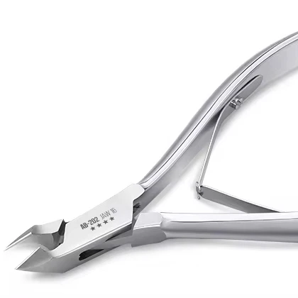 NGHIA OMI AB-202 Профессиональный кусачок для ногтей, высококачественная нержавеющая сталь, серое покрытие кутикулы, набор для маникюра и педикюра