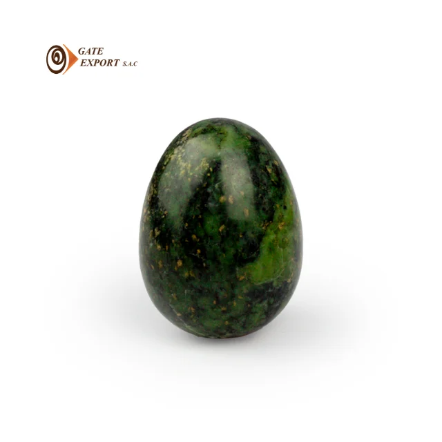NEPHRITE STONE EGG SHAPE / HANDMADE / ARTISAN / CRAFT / STONE CRAFT / HANDICRAFT / TEMPLE / HAPPINESS / PURITY / SERENI