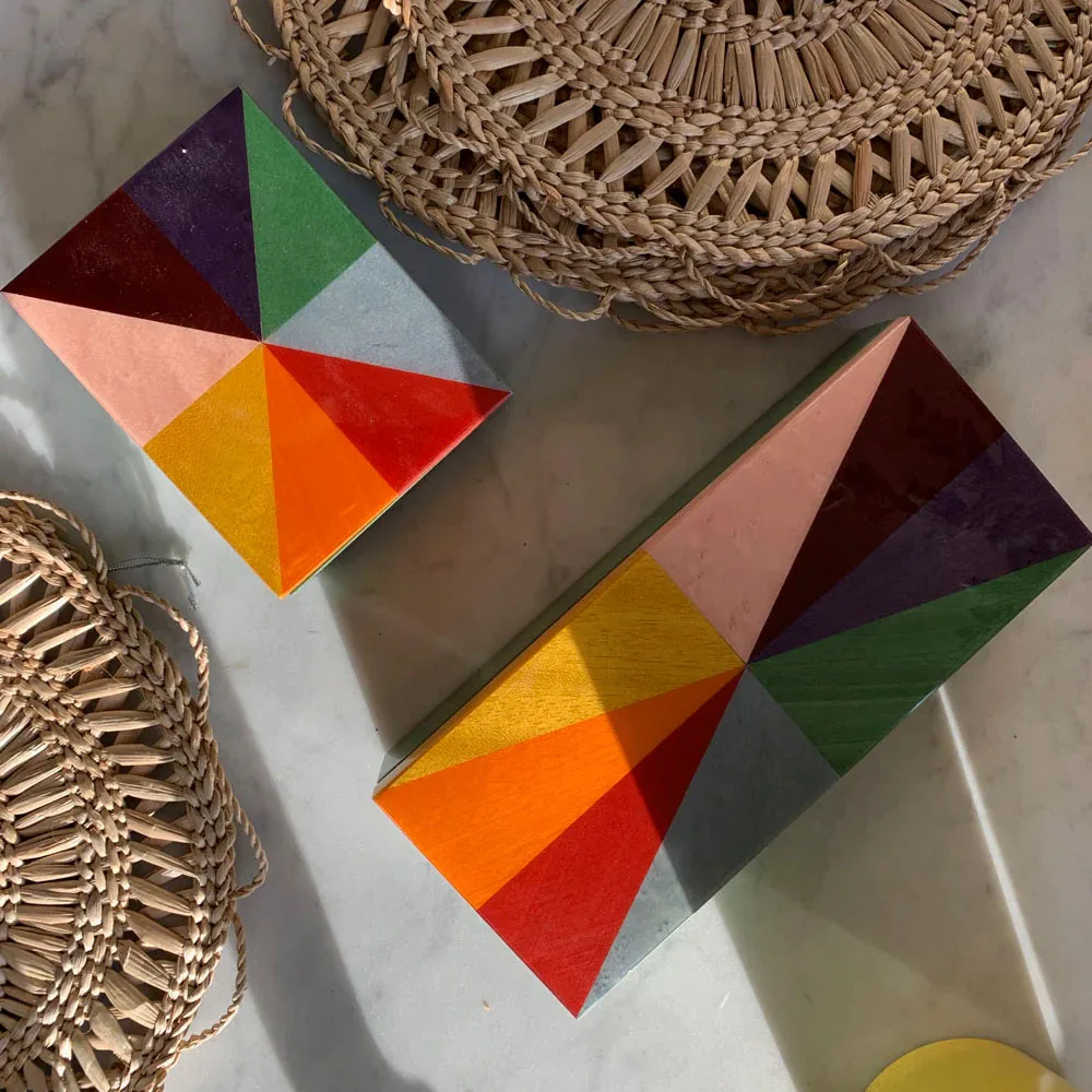 Дешевая Радужная коробка Лаковая декоративный дизайн шкатулка для ювелирных изделий из Вьетнама деловых подарков оптом во Вьетнаме