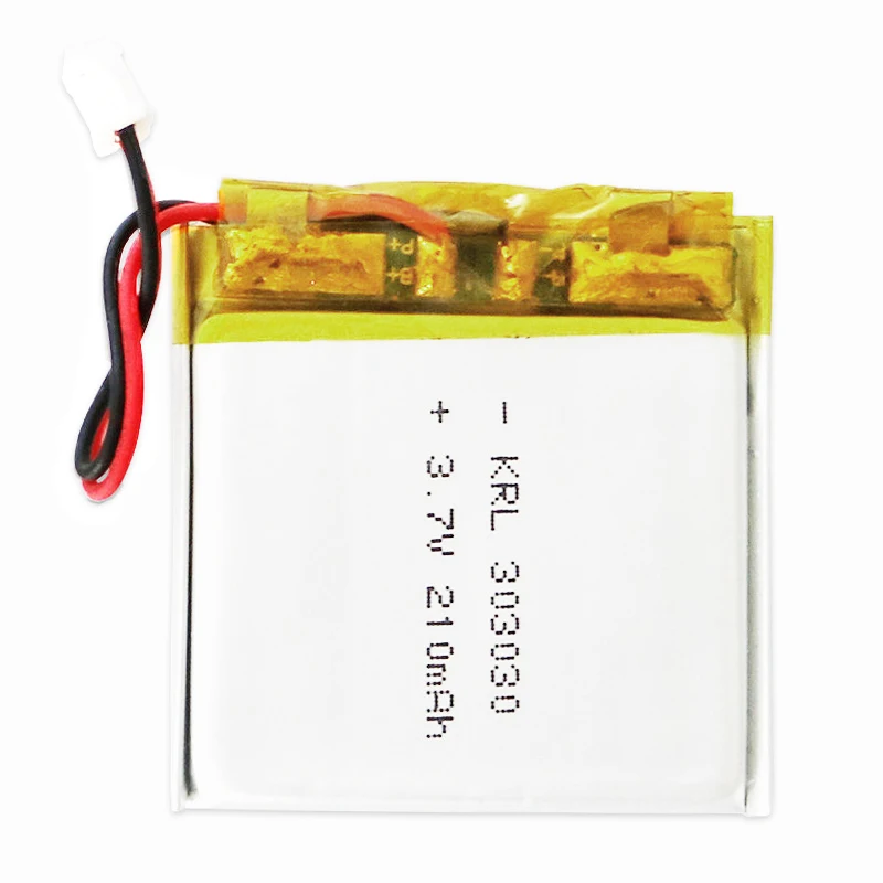 Rechargeable 3mm Thickness Lithium Ion 210mah 303030 3.7v Ultra Thin Lipo Battery for Smart Watch