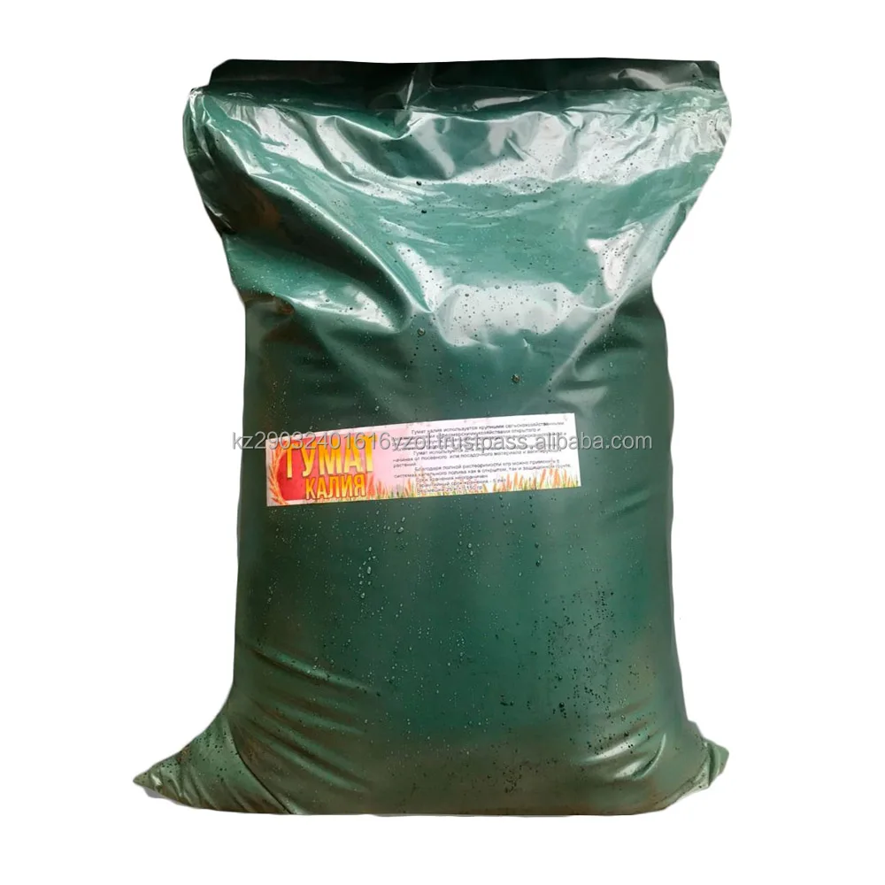 Organo-mineral potassium humate fertilizer concentrate for farming cultivation