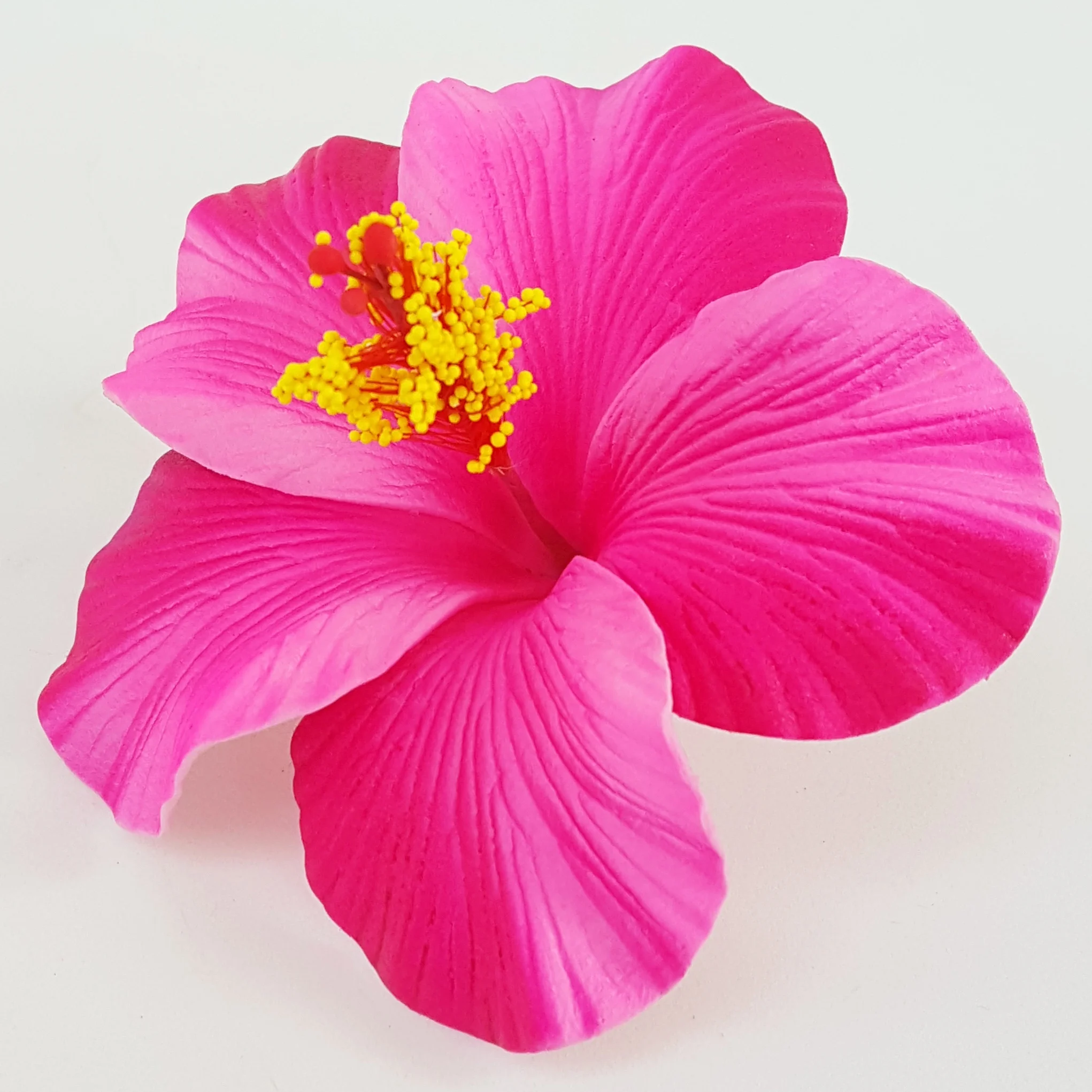 Best seller good quality Handcraft Handmade artificial hibiscus foam flower with special tattoo and color pattern