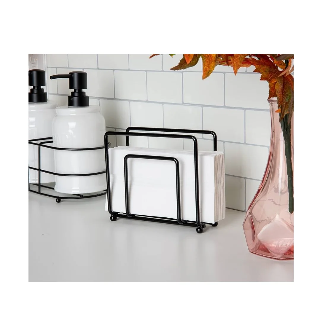 Hot Sale Latest Model Table Decorative Metal Napkin Holder with Gold Plated for Home Hotel Use in Wholesale Price