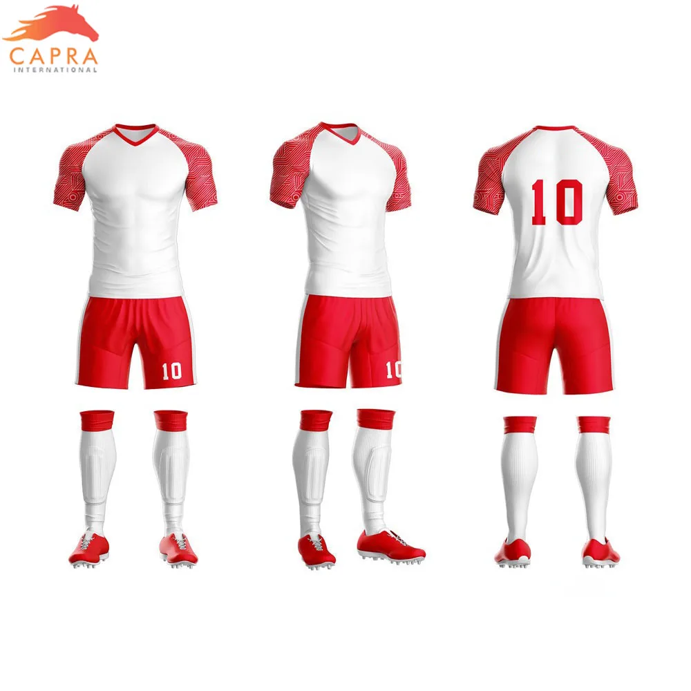 Blank Custom Adult Soccer Jersey Set Football Men Soccer Training Uniforms Set Team Customized