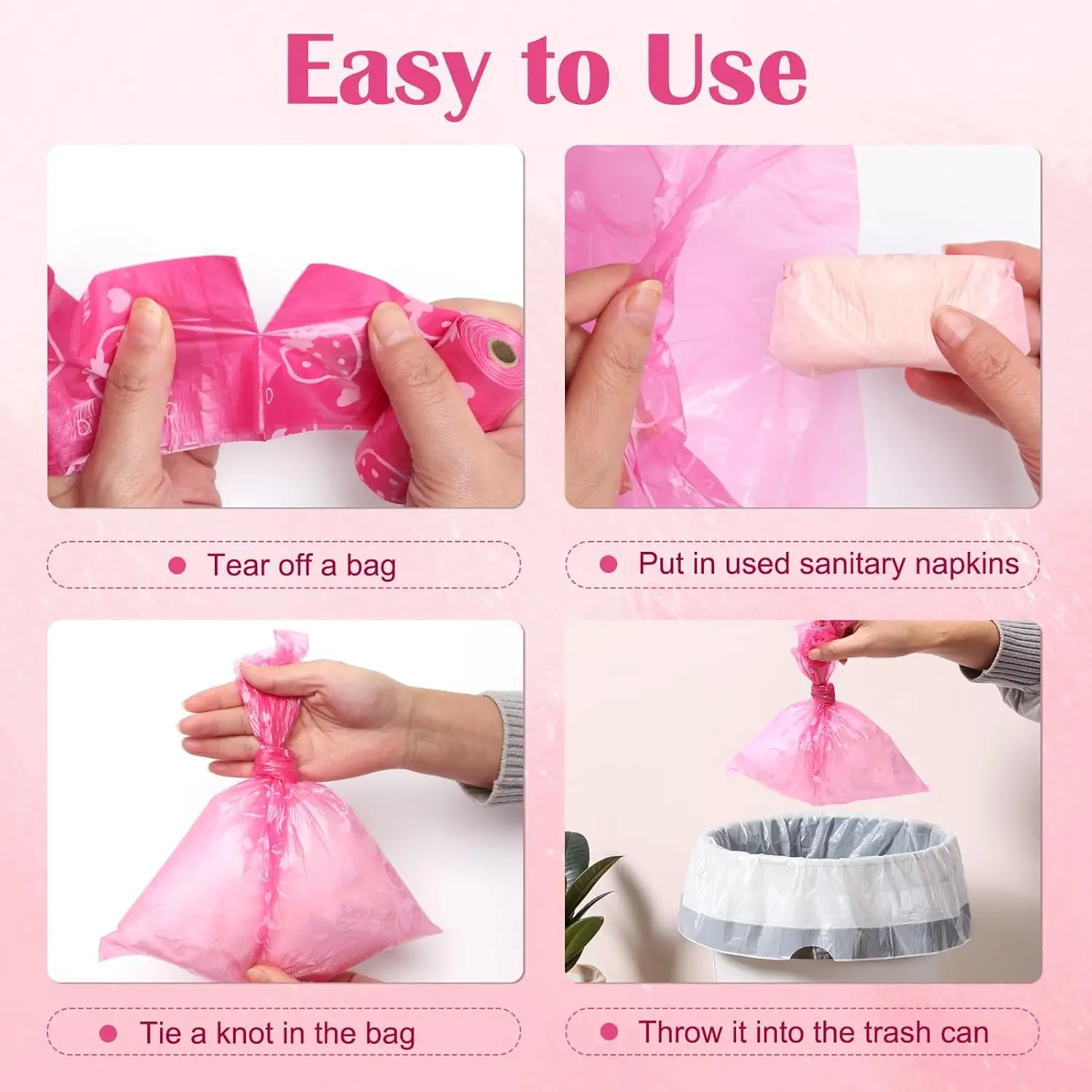 Eco-Friendly Cornstarch-Based Sanitary Disposal Bags for Hygienic and Sustainable Waste Management Available from India