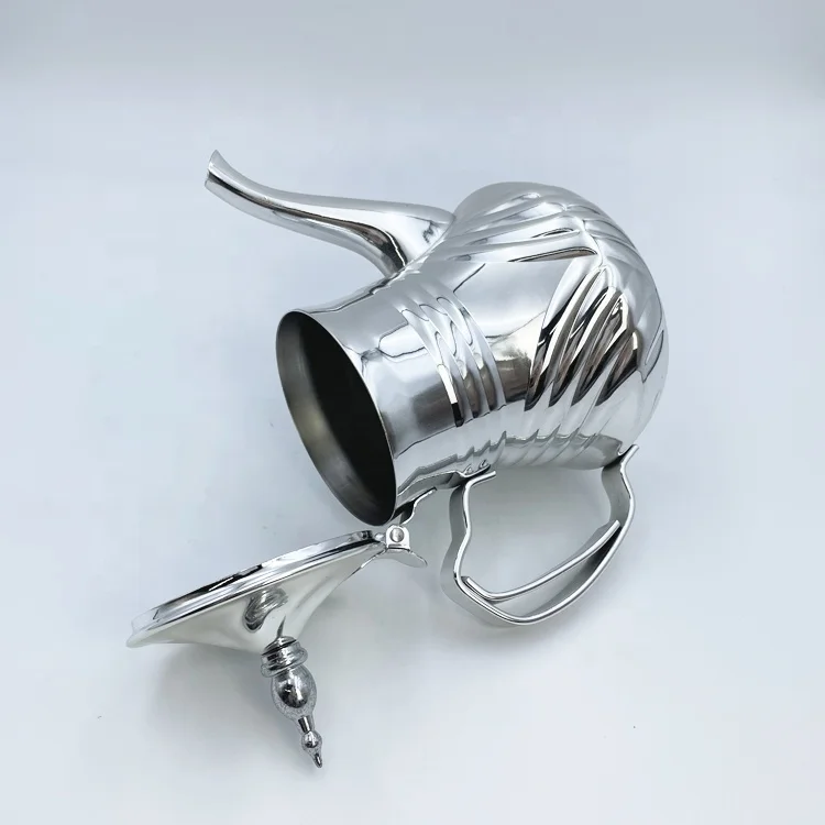 Wholesale 0.8L 1.2L 1.6L 2.0L Arabia Water Kettle Small Stainless Steel Moroccan Tea Set Ramadan Induction Teapot