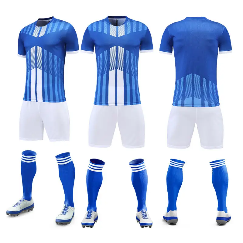 Wholesale 100% Polyester Custom Soccer Jersey Sublimation Football Uniforms Soccer Wear Uniform For Men