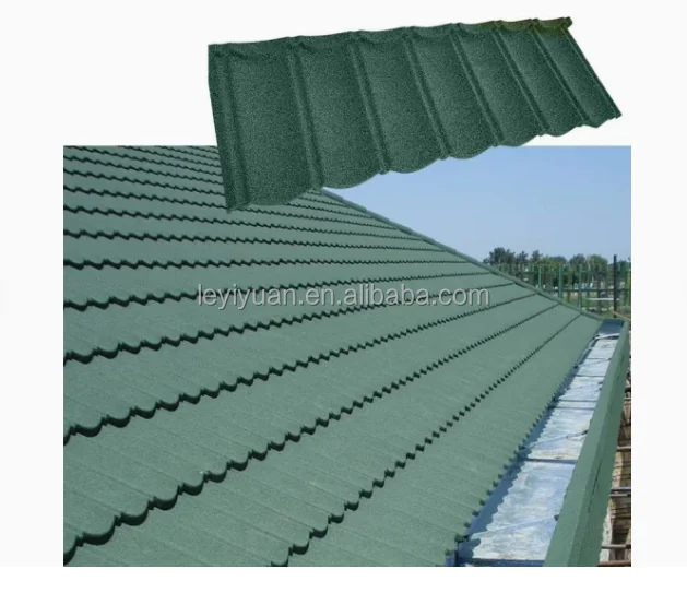 Фабрика продает водонепроницаемый Строительные строительные материалы цветной камень с покрытием металлический кровельный лист