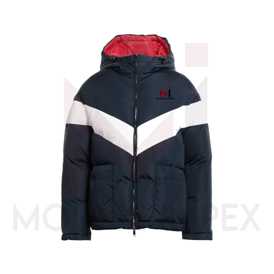 Мужское зимнее пальто с мозаикой