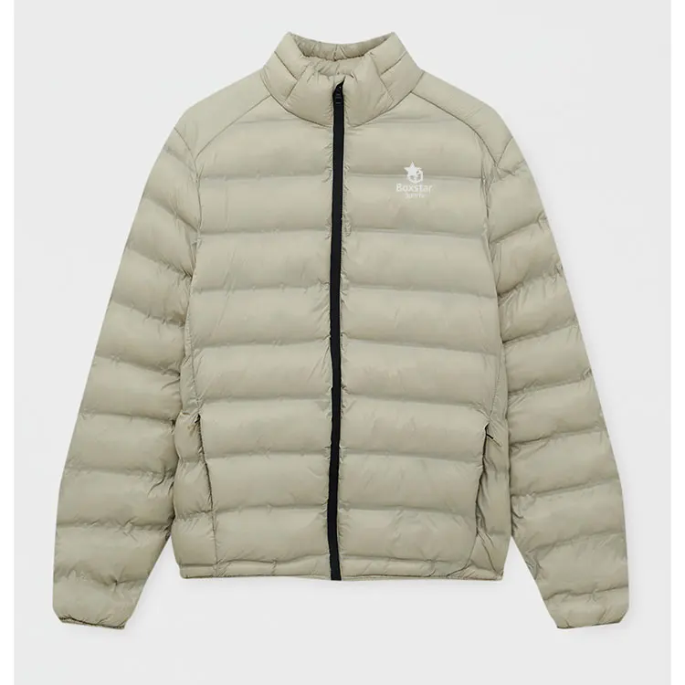 Wholesale Custom Logo Light Warm Duck Feather Custom Logo Nylon Black Hooded Winter Bubble Puff