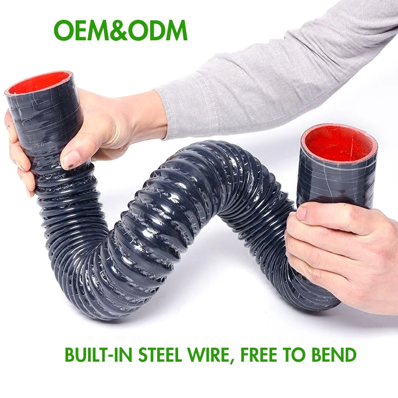 Silicone hose radiator turbo coolant hose car silicone tube corrugated silicone hose