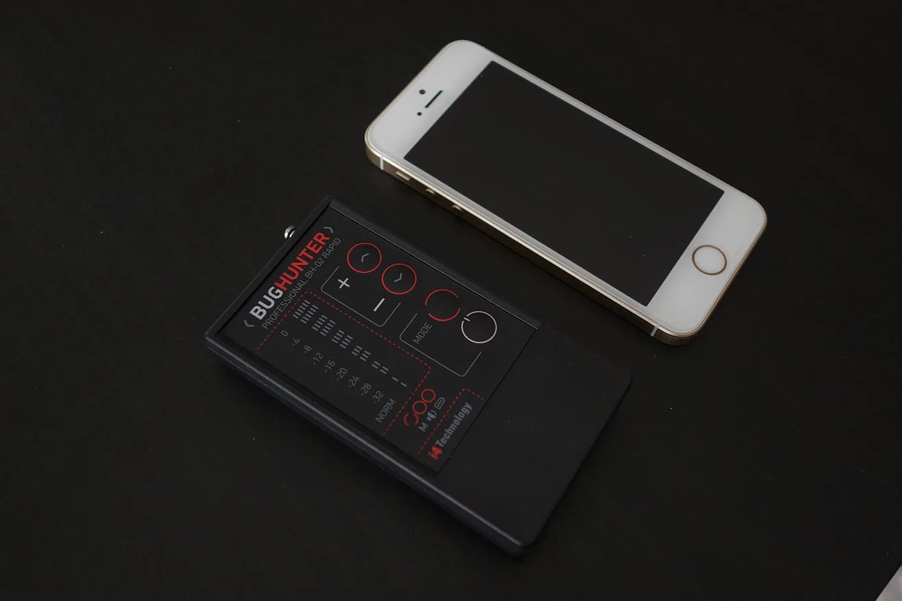Wireless bug detector hidden camera and cell phone finder