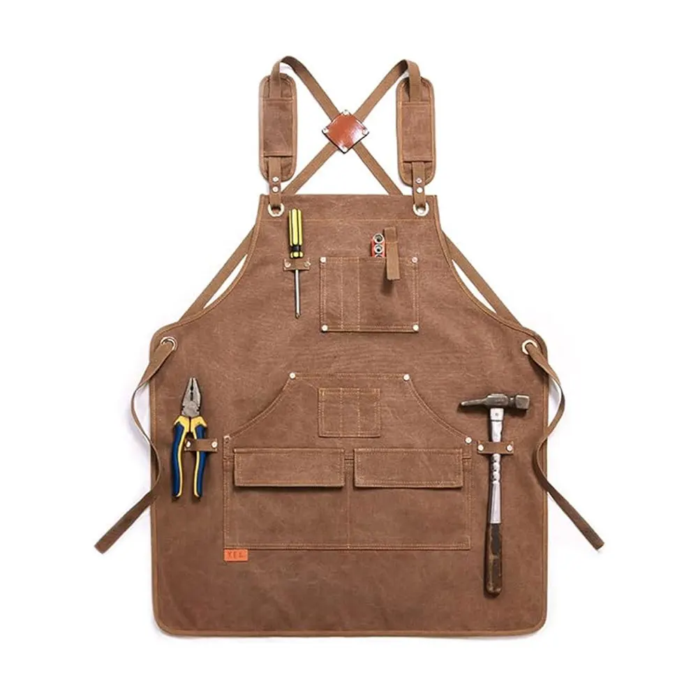 Best Selling Comfortable Leather Aprons For Sale Cowhide Professional Manufacture Working Leather Aprons