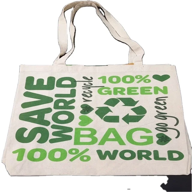 OEM Service 100% Cotton Canvas Tote Bag reusable eco friendly cotton With Custom Logo Print High Quality Wholesales Price