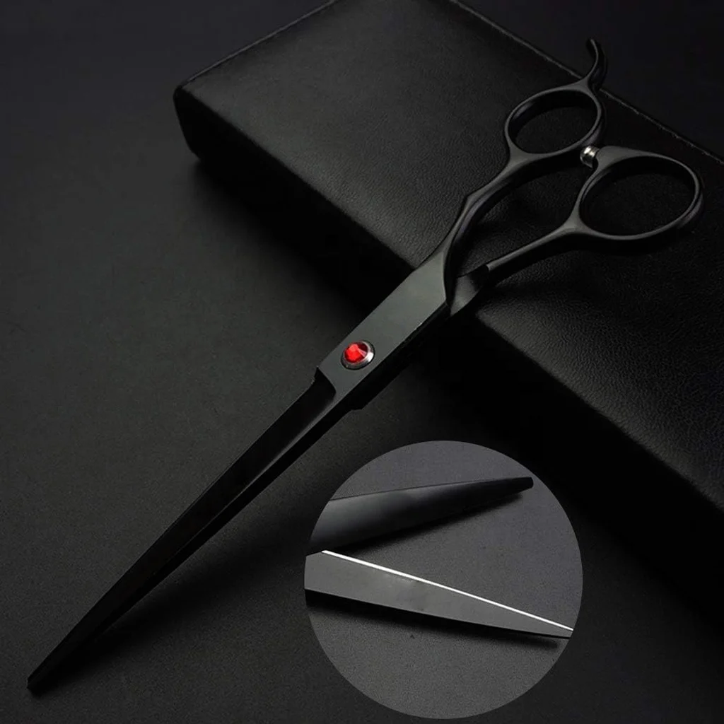 Top Selling Professional Hairdressing Scissors and Hair Style Cut Thinning Scissors Set High Quality Black Hair Cutting Shears