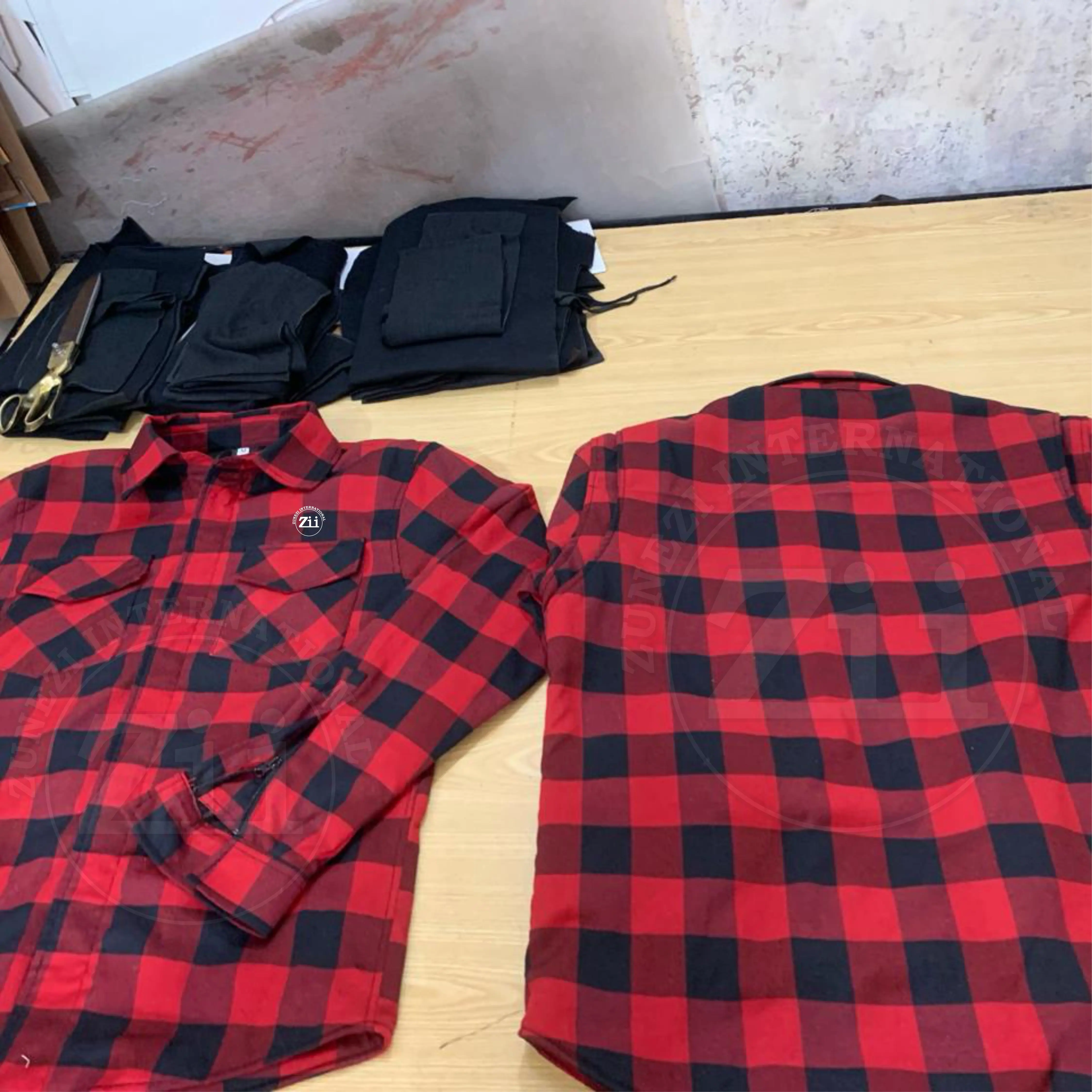 New latest Fashion UL Certificated CAT2 Printing FR Plaid Fire Resistant Shirt Mechanic Workwear Welding Work shirts